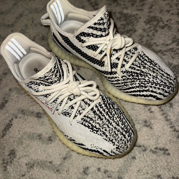 Zebra Yeezys - Picture 3 of 4